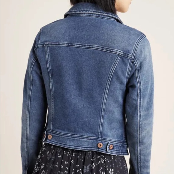 Anthropologie Pilcro and The Letterpress Blue Jean Denim Jacket Size XS - Picture 3 of 9